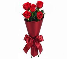 Букет 5 Красных роз Эдлесс Лав в Греческом