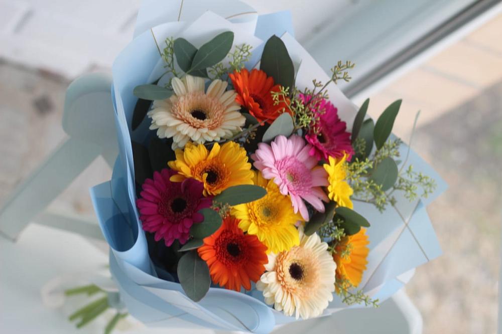 Букет цветов из: Герберы в Греческом