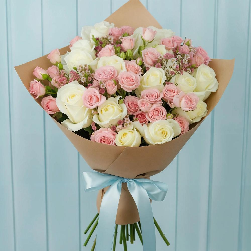 Букет цветов из: Розы в Греческом