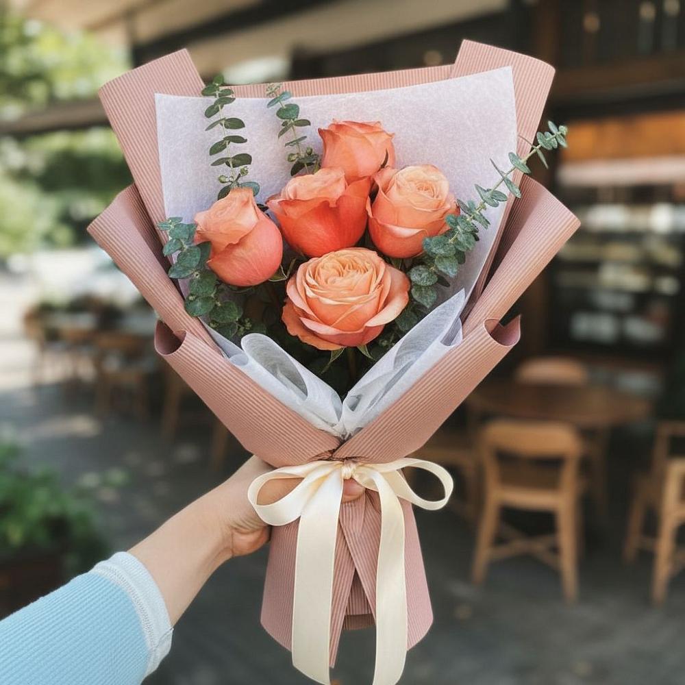 Букет цветов из: Розы в Греческом