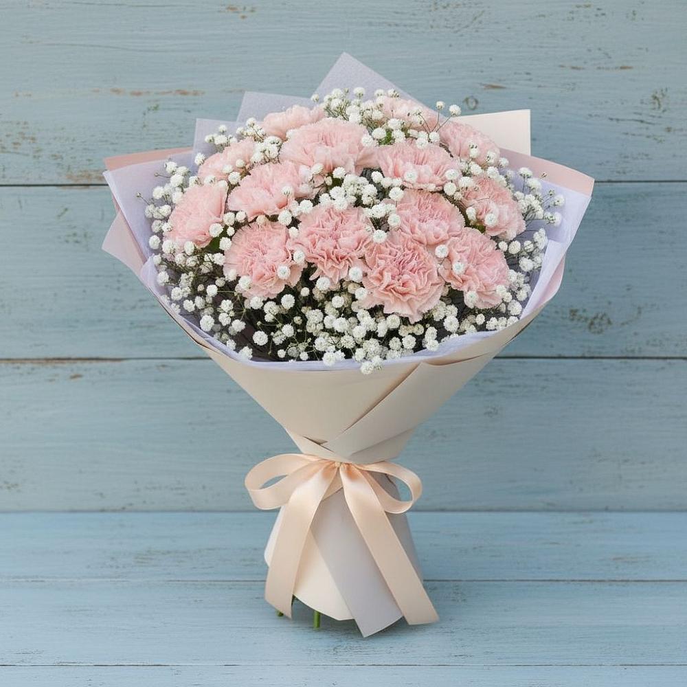 Букет цветов из: Гвоздики в Греческом