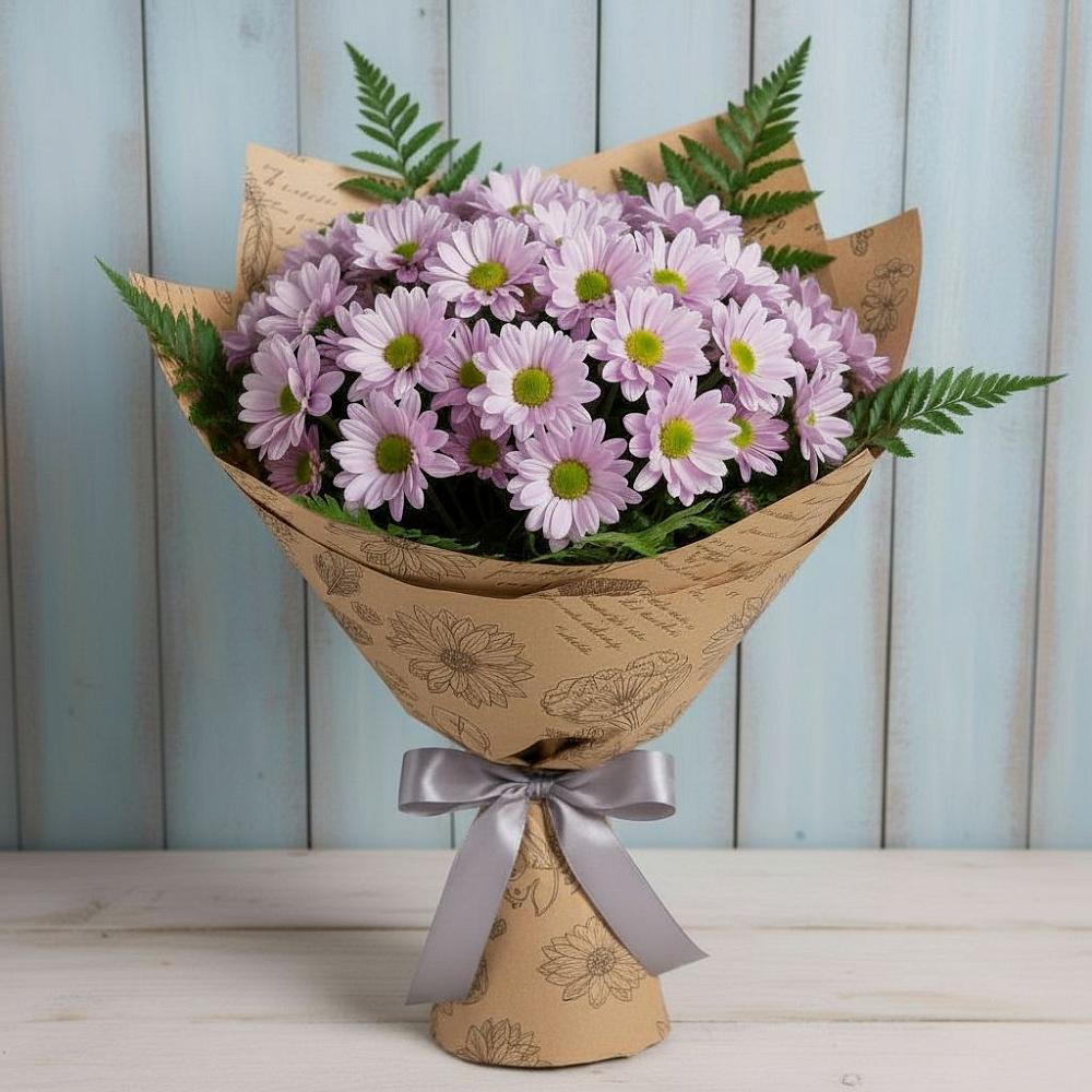 Букет цветов из: Хризантемы в Греческом