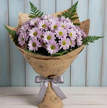 Букет цветов из:  Хризантемы в Греческом