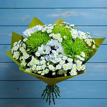 Букет цветов из:  Хризантемы в Греческом