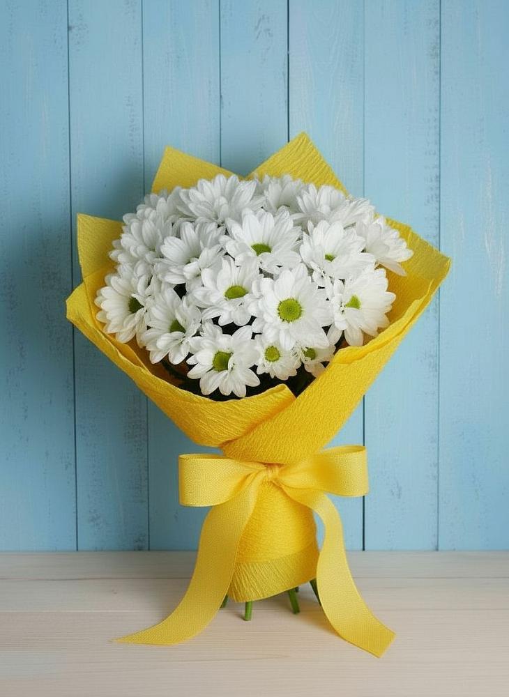 Букет цветов из: Хризантемы в Греческом