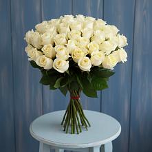 Букет 51 Белая роза Эдлесс Лав #REPLACE_PRED# Греческом