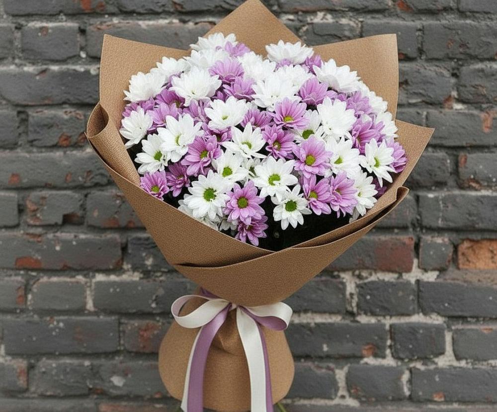 Букет цветов из: Хризантемы в Греческом