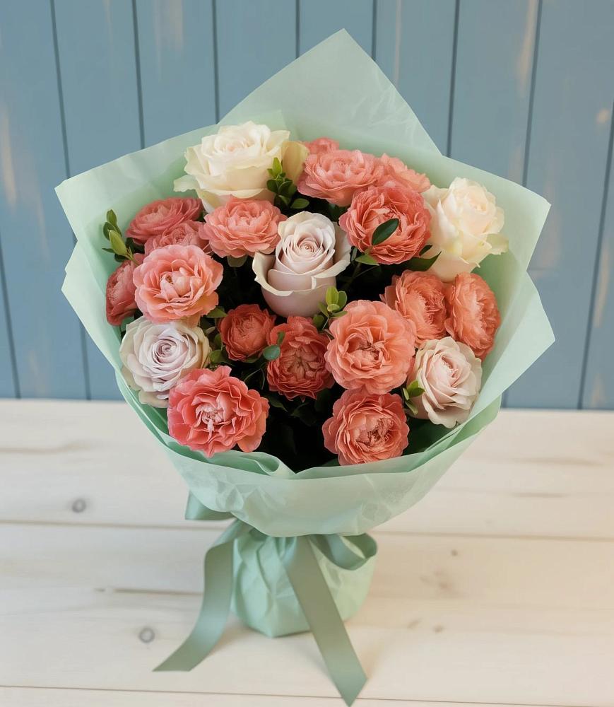 Букет цветов из: Розы в Греческом