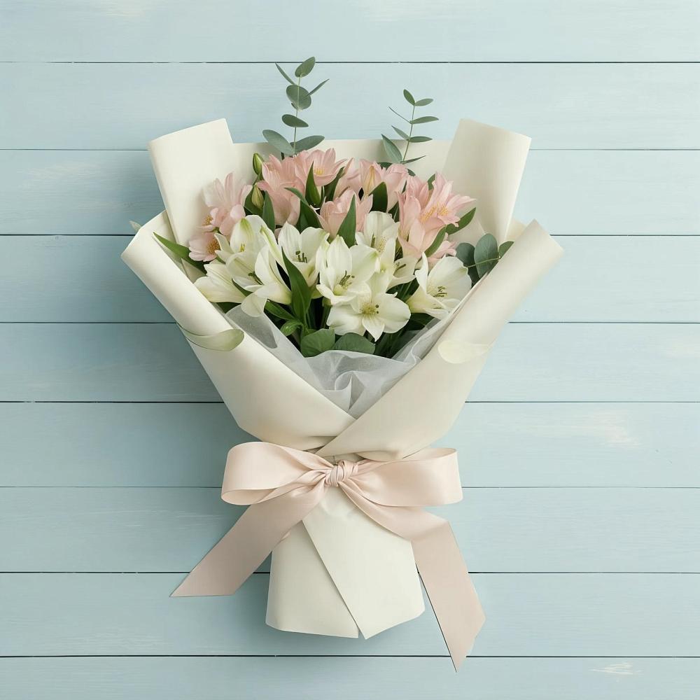 Букет цветов из: Альстромерии в Греческом