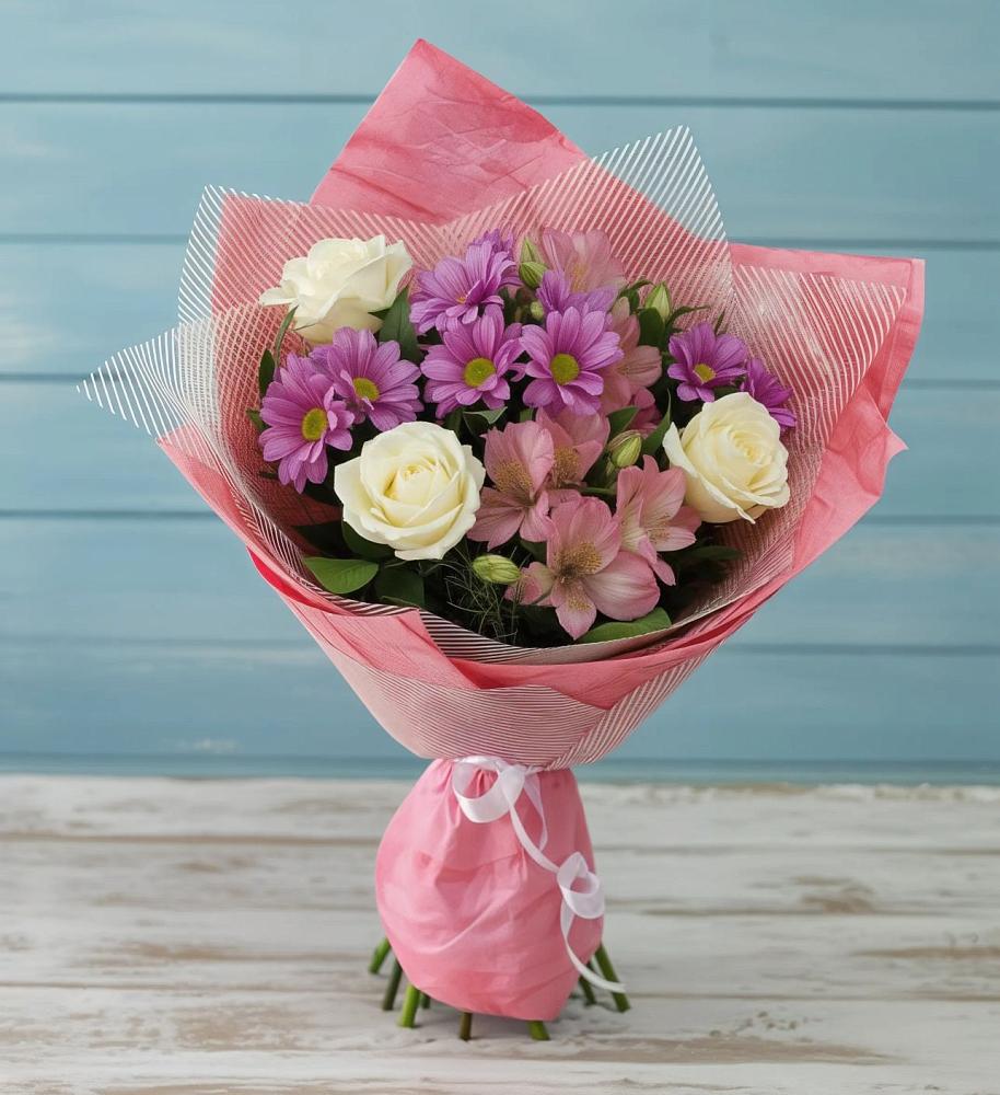 Букет цветов из: Герберы в Греческом