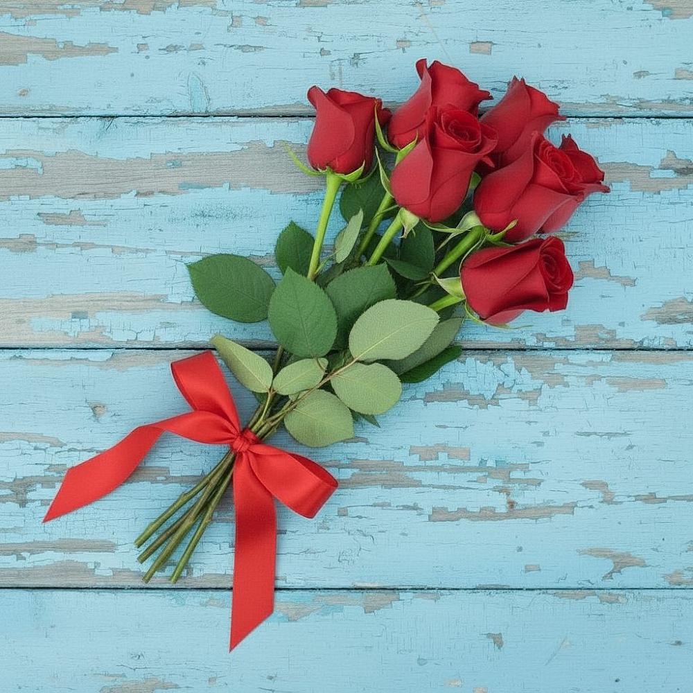 Букет Красные розы в Греческом