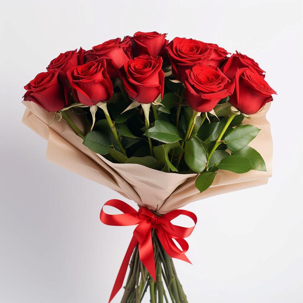 Букет 11 Красных роз Эдлесс Лав в Греческом
