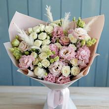 Букет цветов из:  Альстромерии и Розы в Греческом